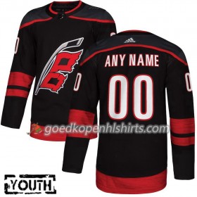 Carolina Hurricanes Custom Adidas 2018-2019 Alternate Authentic Shirt - Kinderen